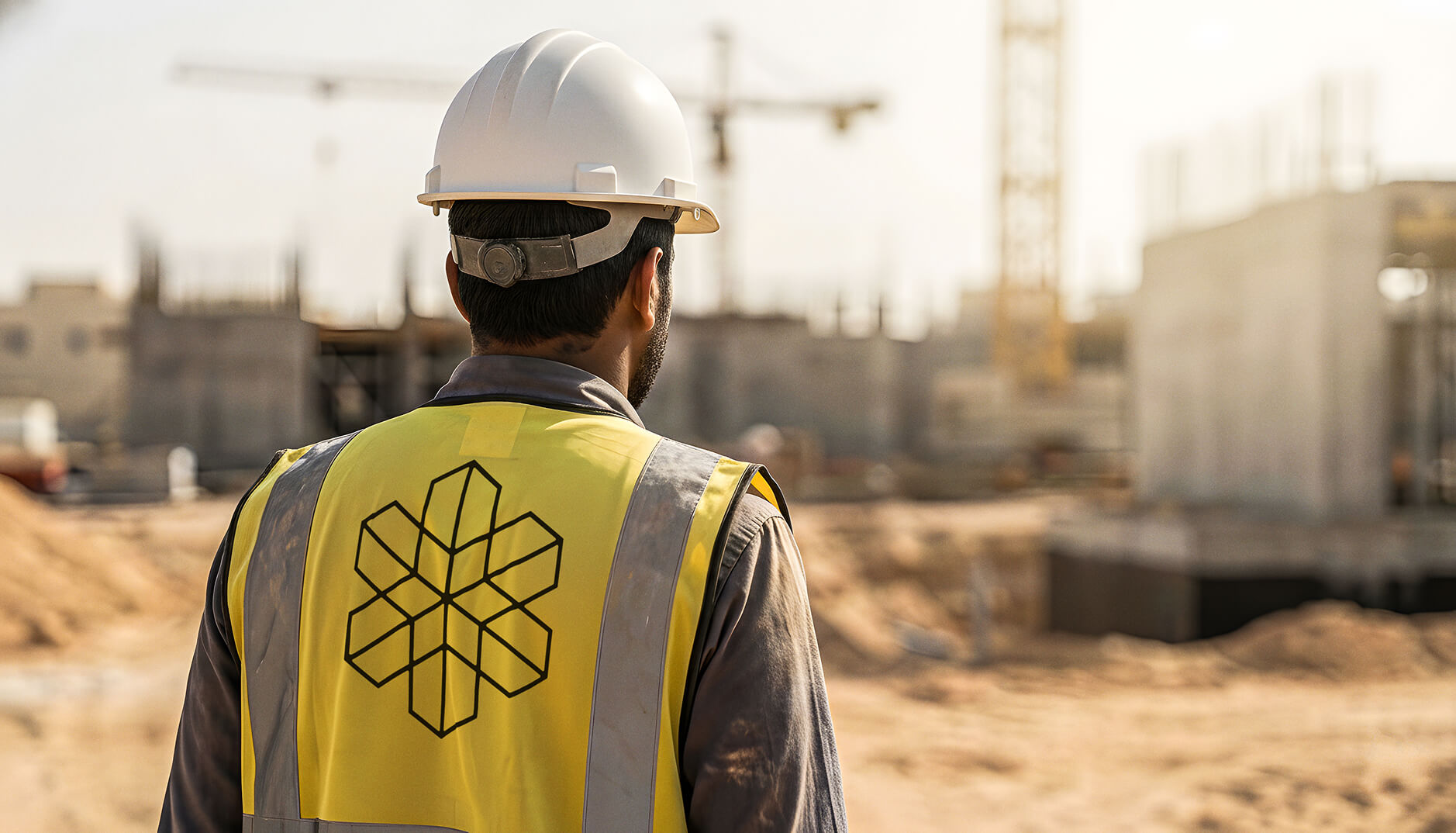 Construction worker on a job site