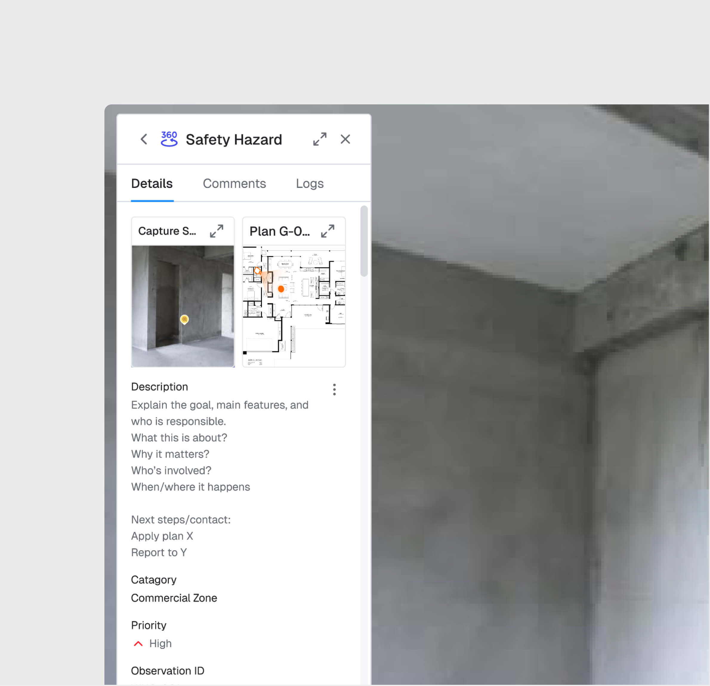 Фиксация замечаний с геопривязкой